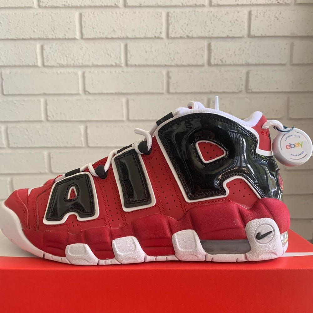 NWT Nike Air Uptempo (GS) “Bulls Hoops Pack” Size 6.5 w/ eBay Authenticate tags
